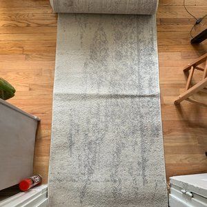 Safavieh Ivory/Silver Runner, 2'6" x 16'